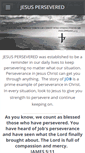 Mobile Screenshot of jesuspersevered.org